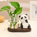 Cartoon Panda Hydroponic Plant Vase