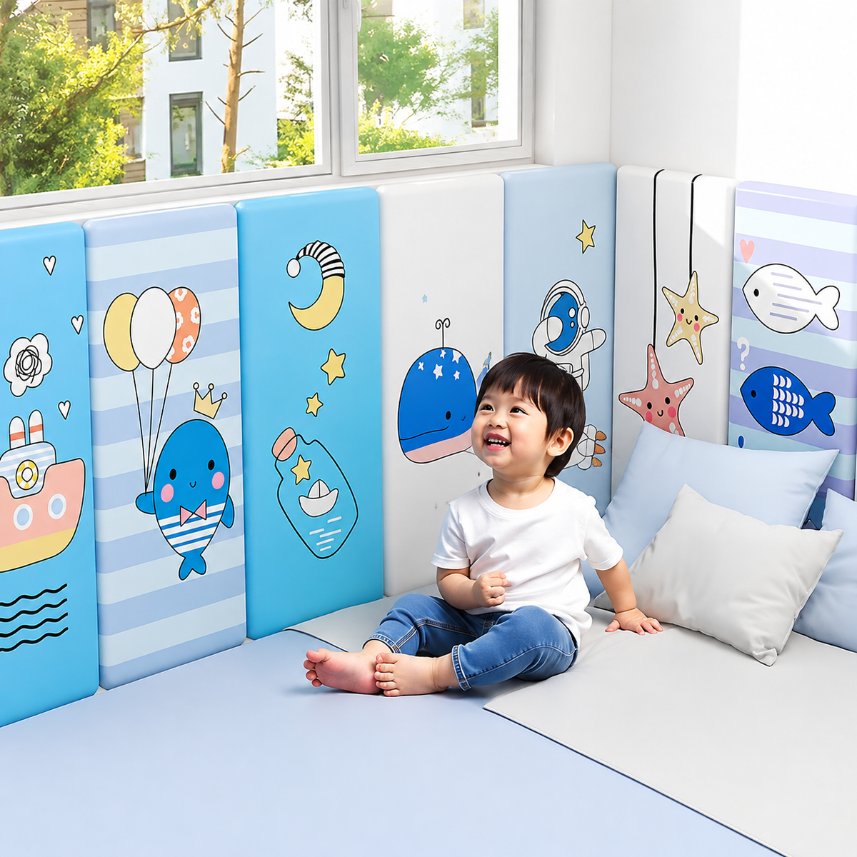 Kids Safety Wall & Headboard Cushion