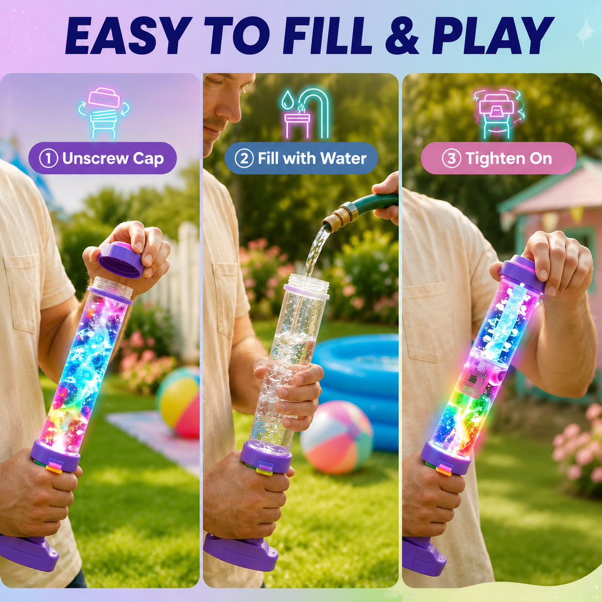 LED Rainbow Water Blaster