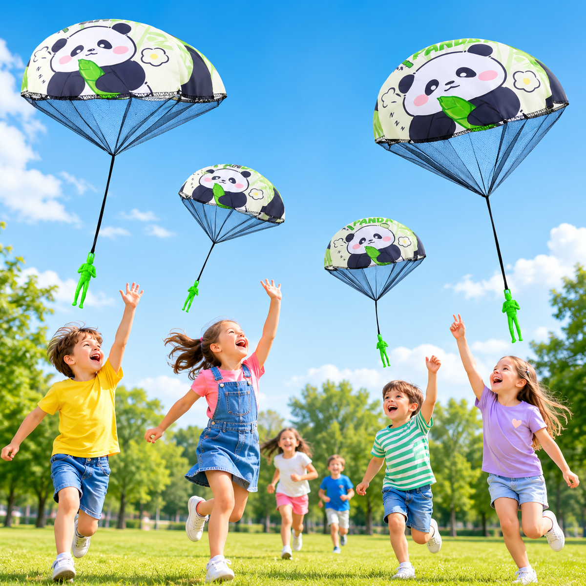 Throw & Fly Parachute Kids Toy