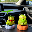 Cute Spinning Frog Car Accessory