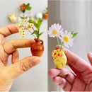 Cute Mini Flower Vase Fridge Magnets