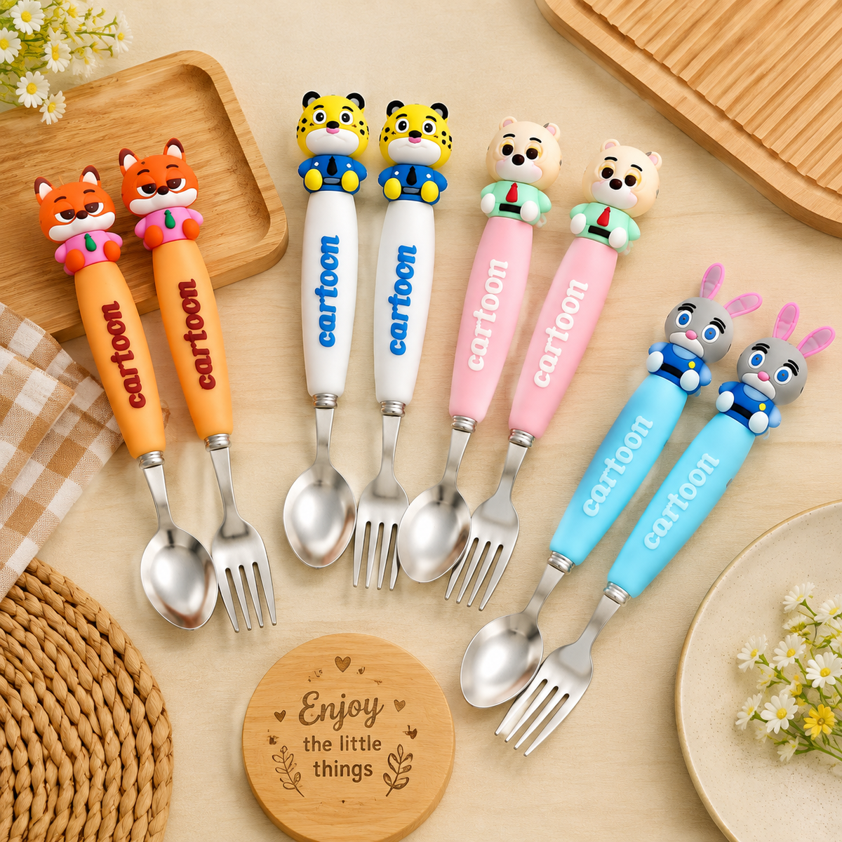 Cute Kids Cutlery Box