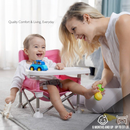 Portable Baby Chair With Removable Tray & Travel Bag