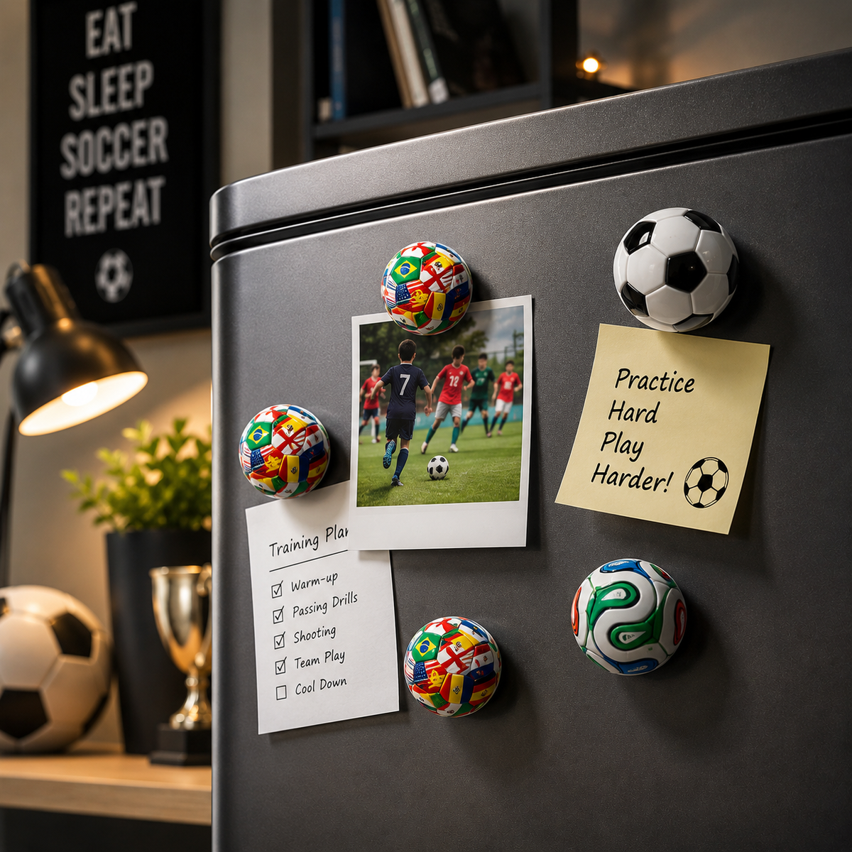 Cute Football Decorative Magnets