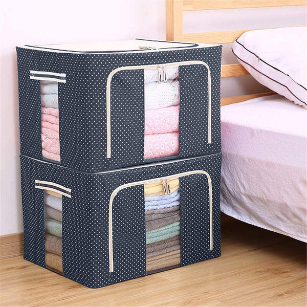 Multi Design Foldable Clothes Storage Box ( 66 Liter )