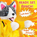 Funny Husky Boxing Puppet Toy