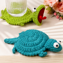 Tortoise Shape Crochet Table Coaster