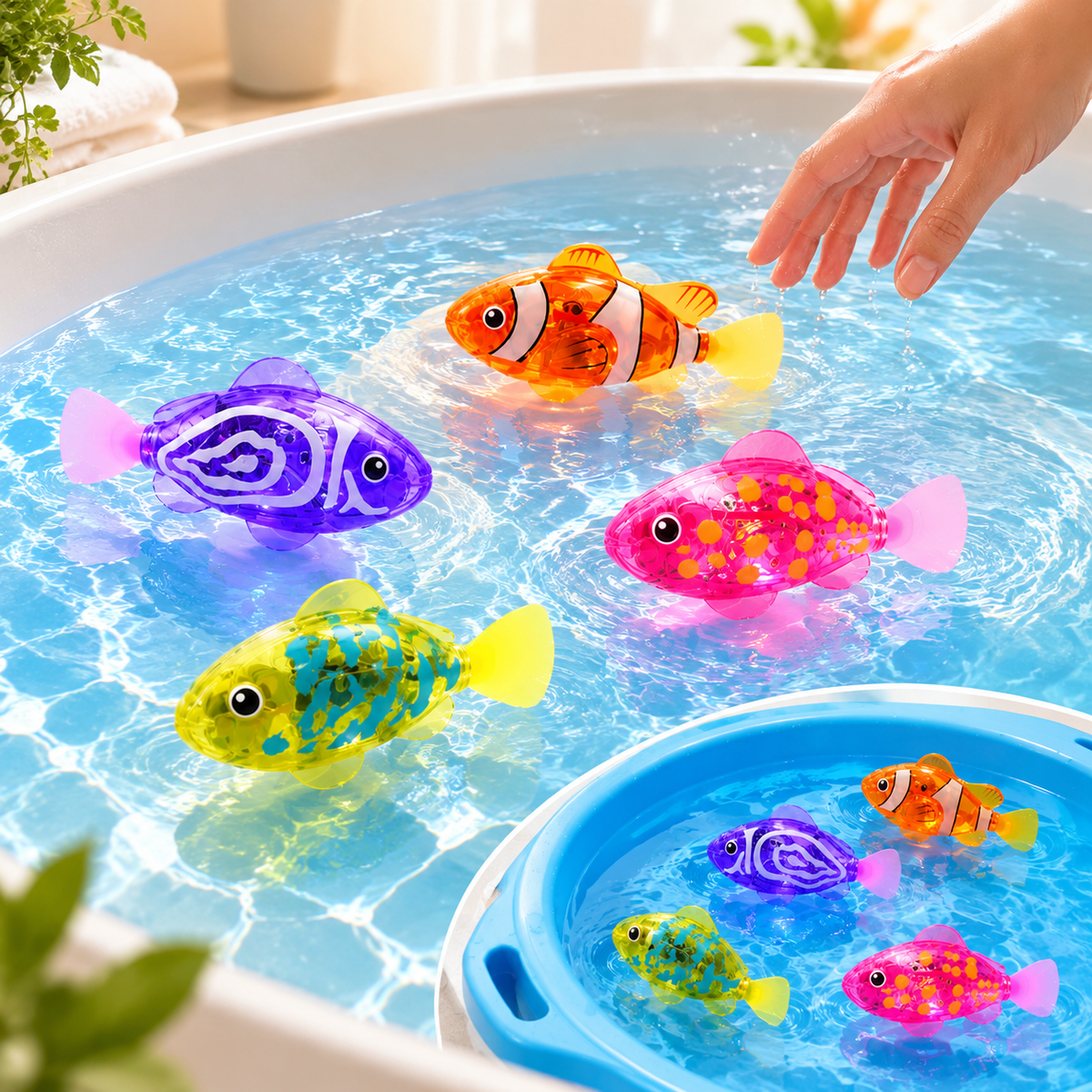 Aqua Robotic LED Swimming Fish Toy
