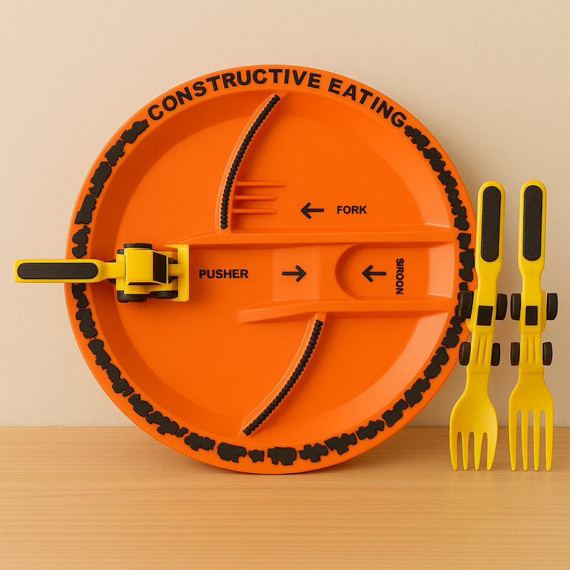 Fun Bites Constructive Design Plate