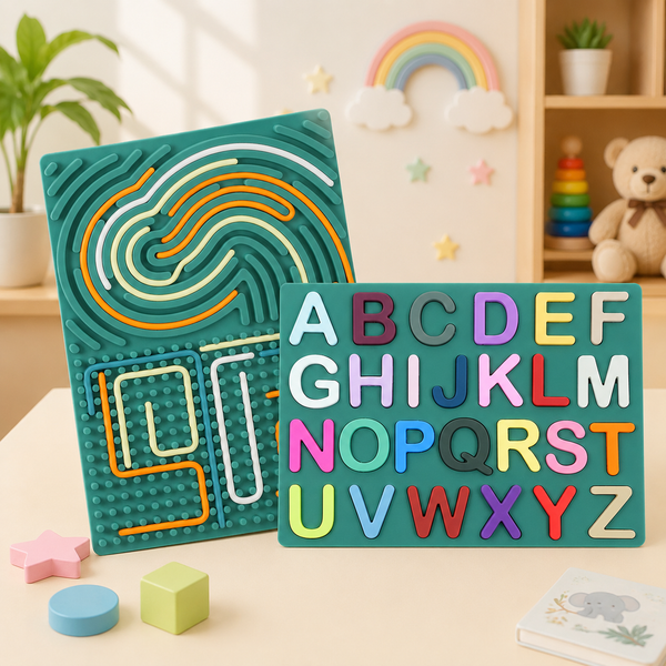 Kids Alphabet Silicone Activity Board