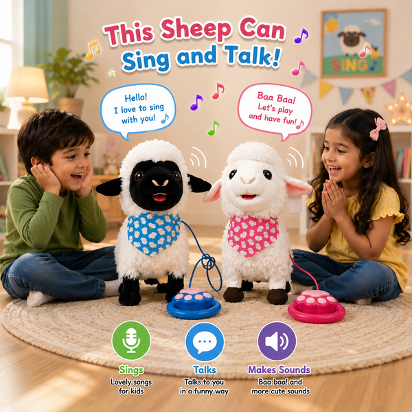 Cute Talking Singing Plush Sheep Buddy