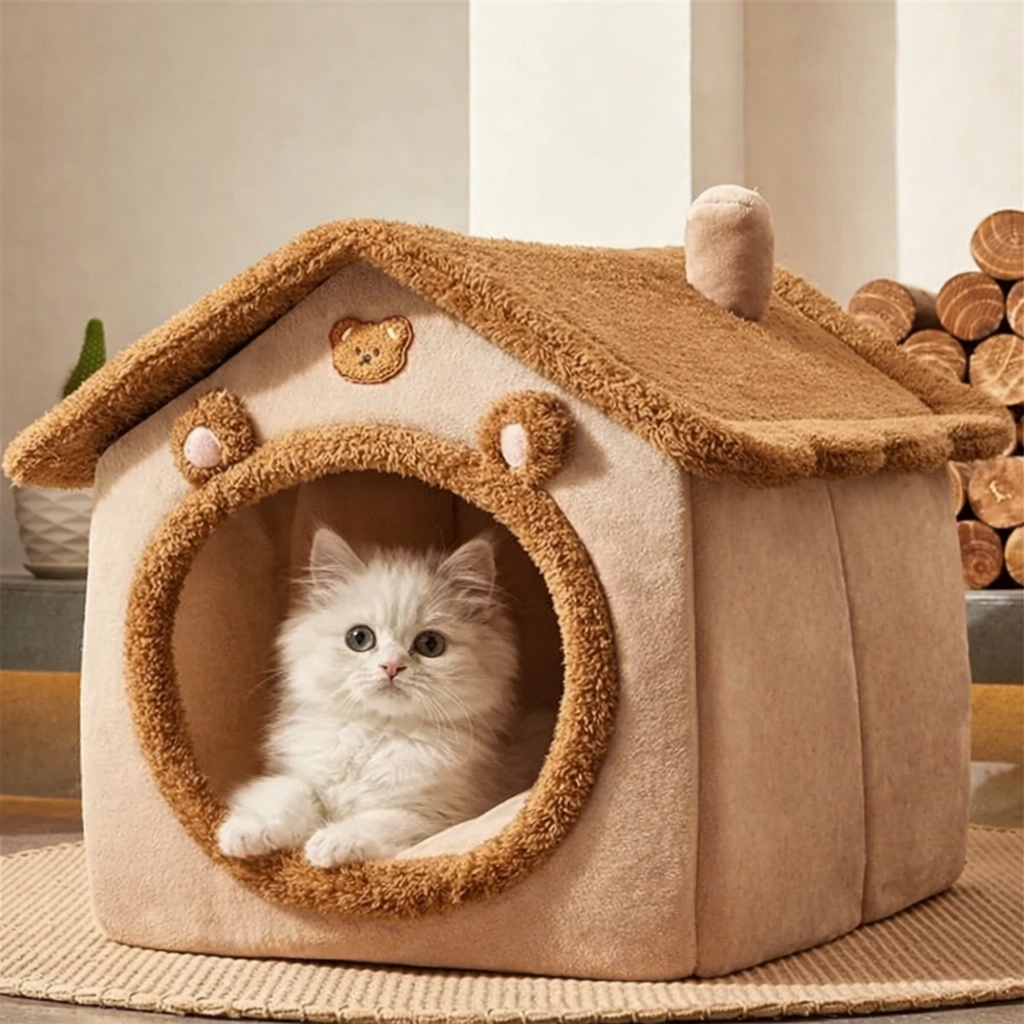 Cozy Home Hut For Cats