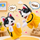 Funny Husky Boxing Puppet Toy
