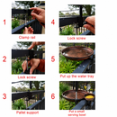 Clamp-On Balcony 2 in 1 Bird Feeder