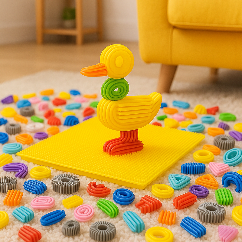 Skill building focus coordination interlocking toy