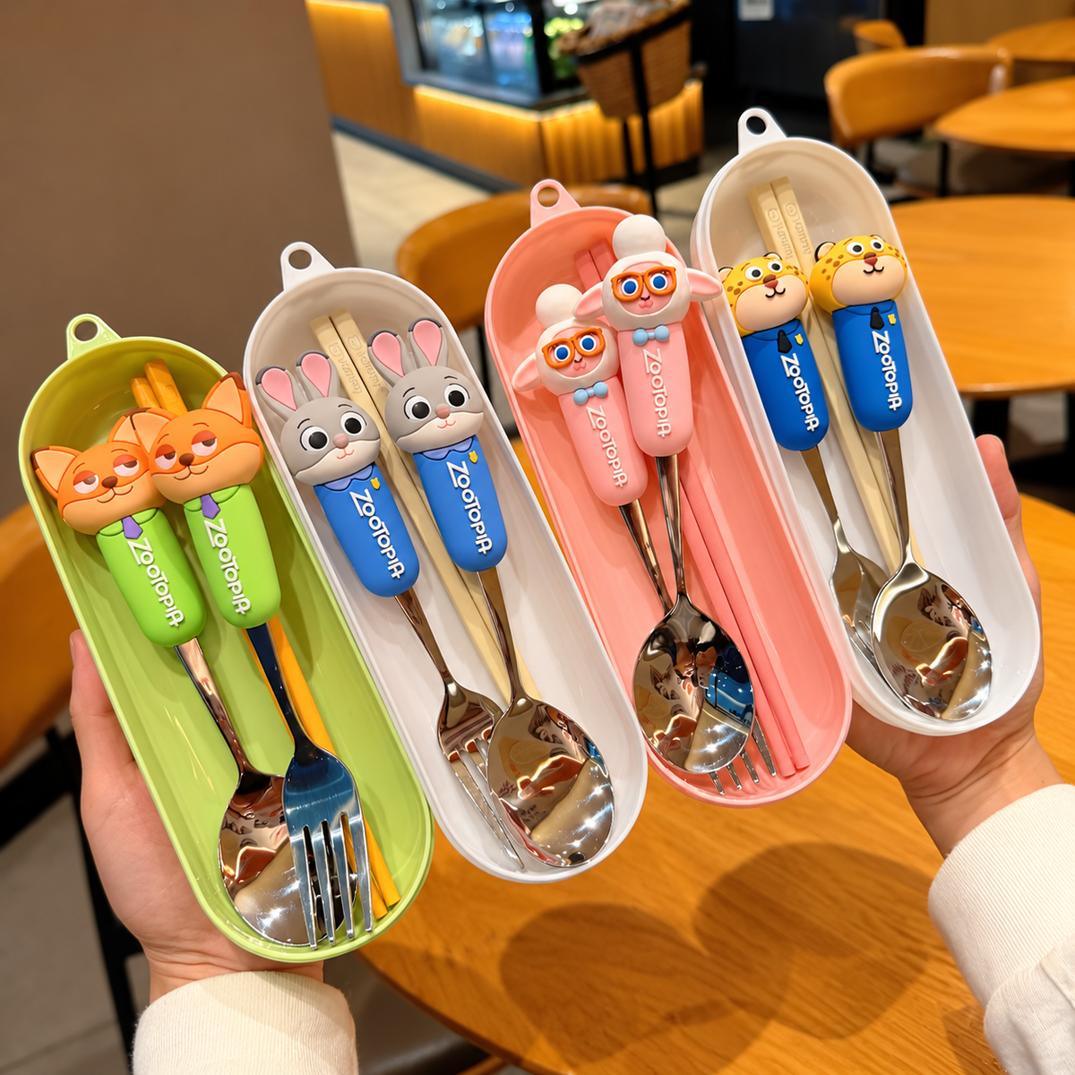 Zootopia Spoon, Fork & Chopsticks Set