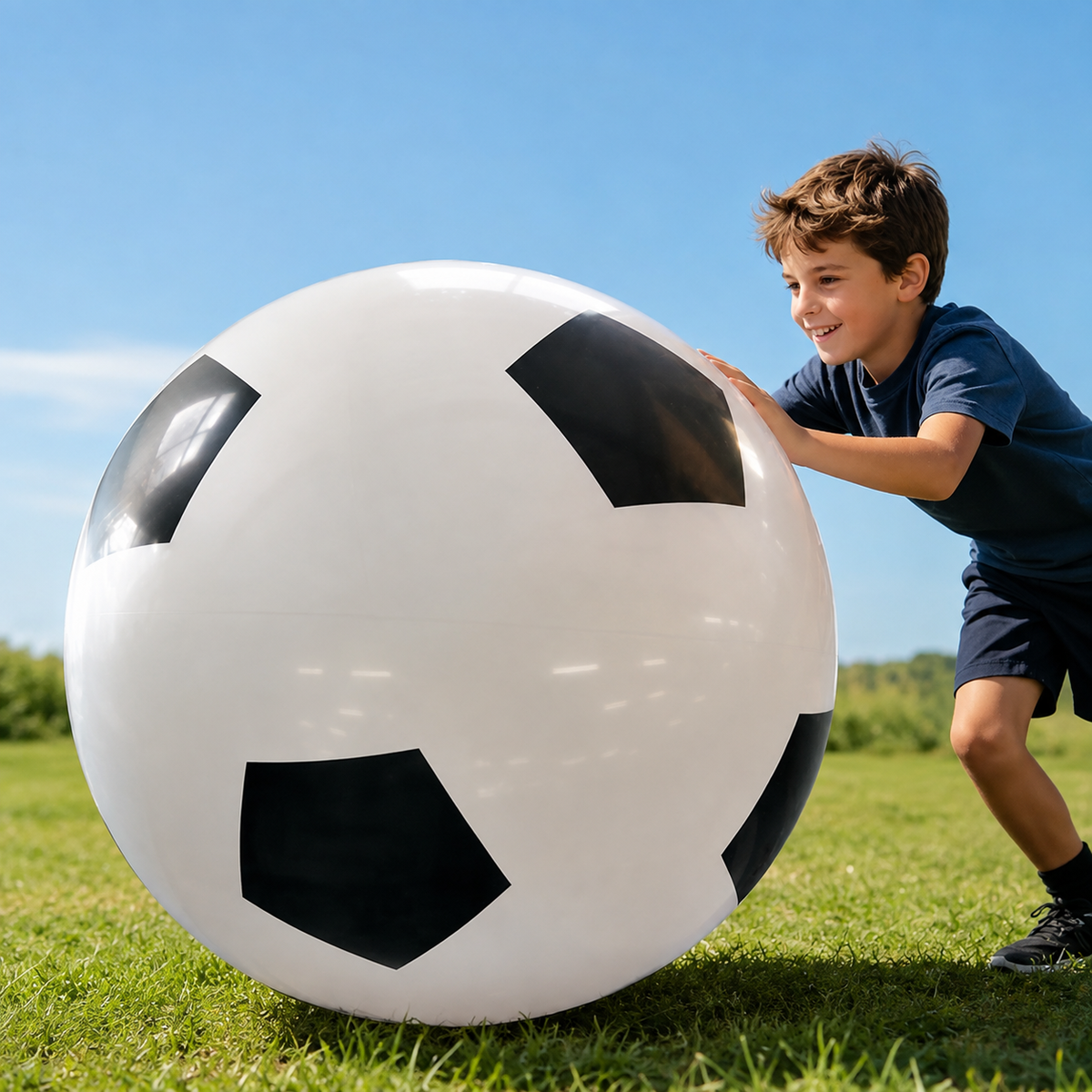 Giant Inflatable Kids Soccer Ball