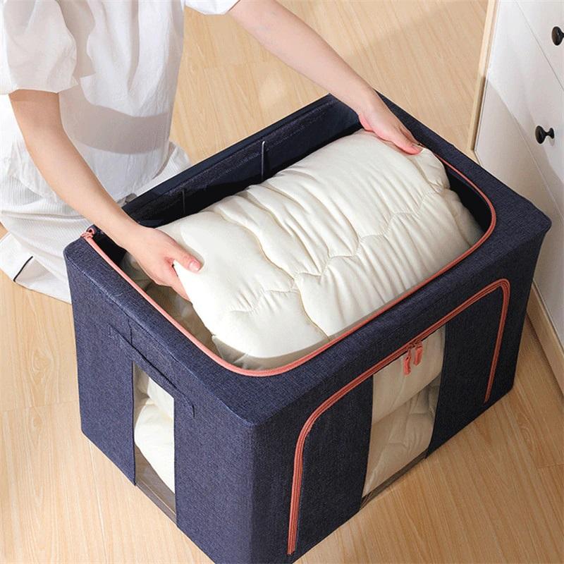 Multi Design Foldable Clothes Storage Box ( 66 Liter )