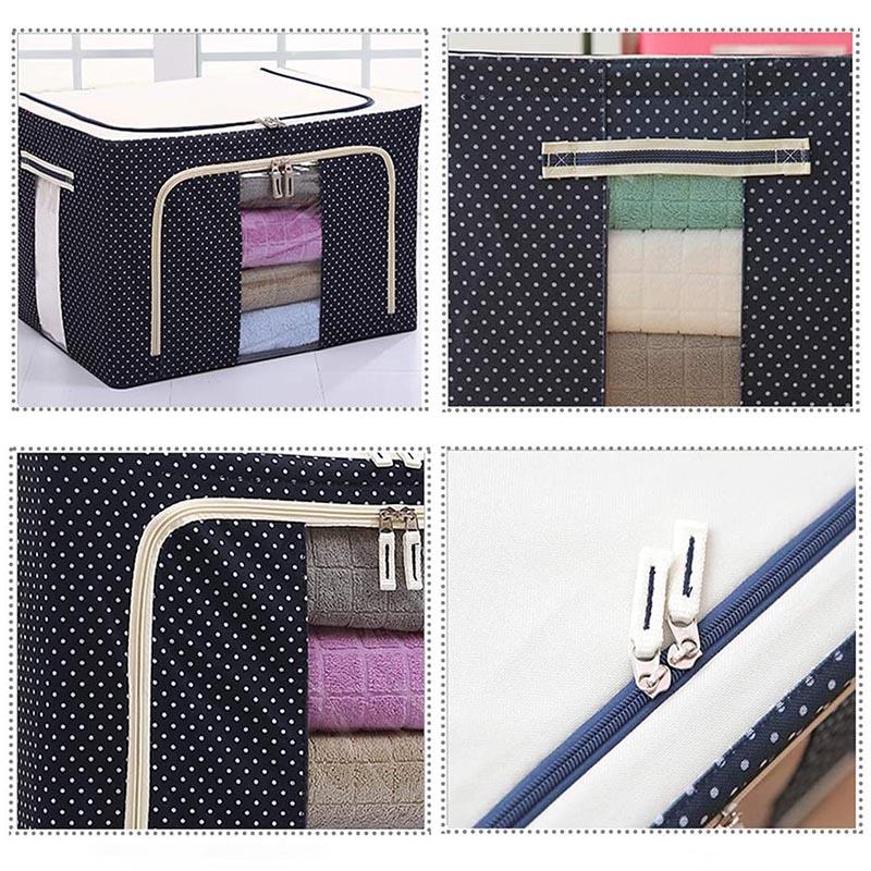 Multi Design Foldable Clothes Storage Box ( 66 Liter )