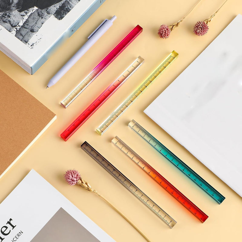 Colorful Measuring Crystal Ruler