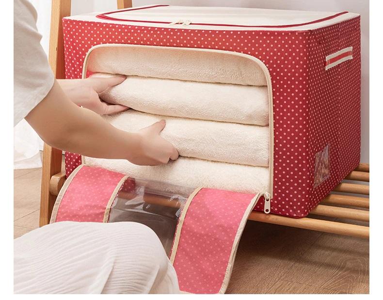 Multi Design Foldable Clothes Storage Box ( 66 Liter )