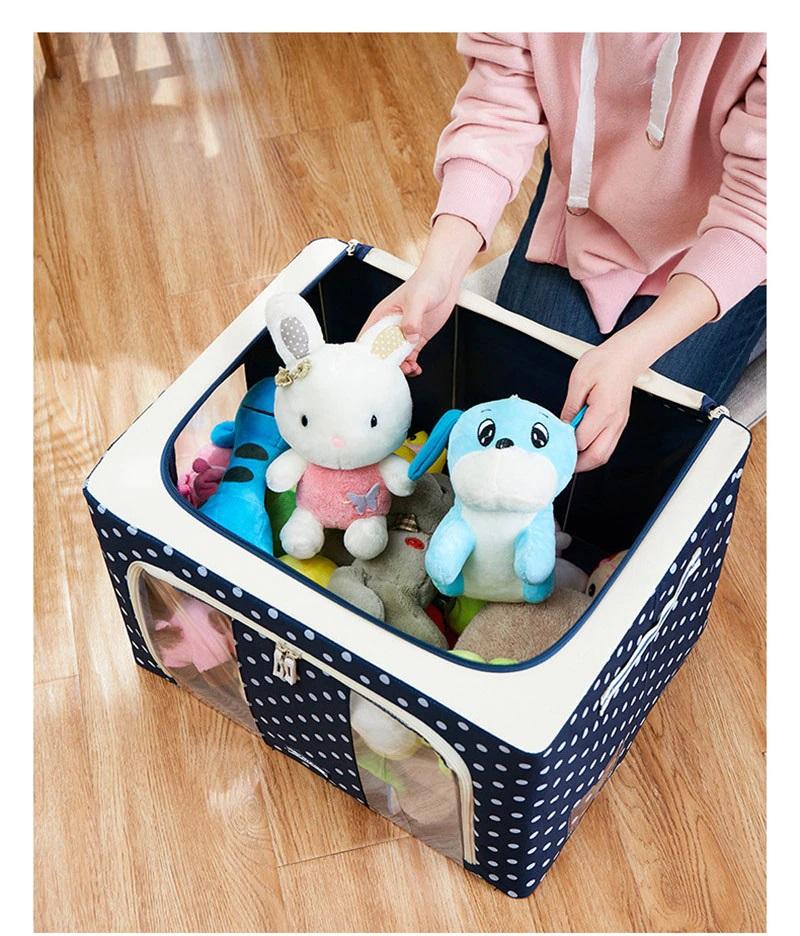 Multi Design Foldable Clothes Storage Box ( 66 Liter )