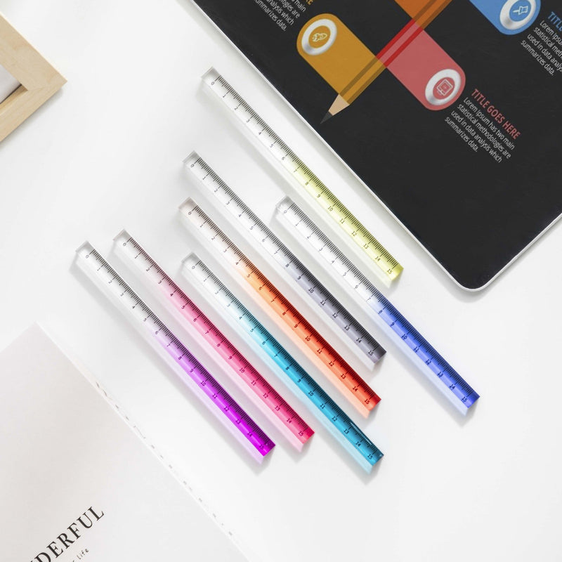 Colorful Measuring Crystal Ruler
