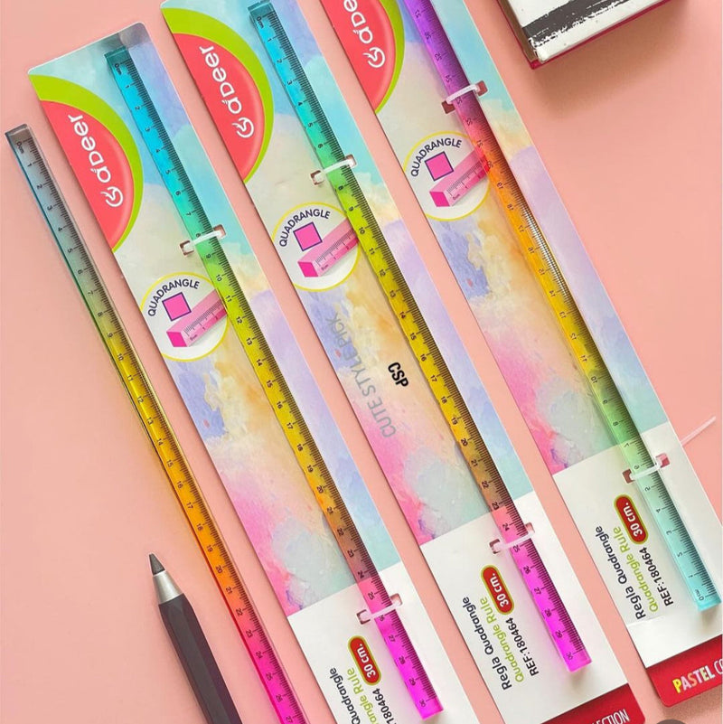 Colorful Measuring Crystal Ruler