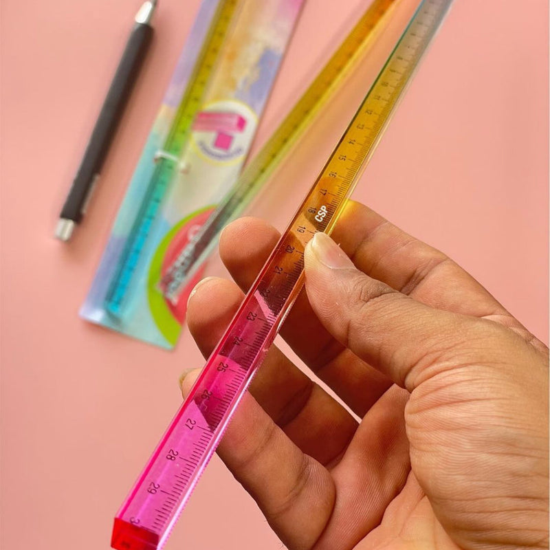 Colorful Measuring Crystal Ruler