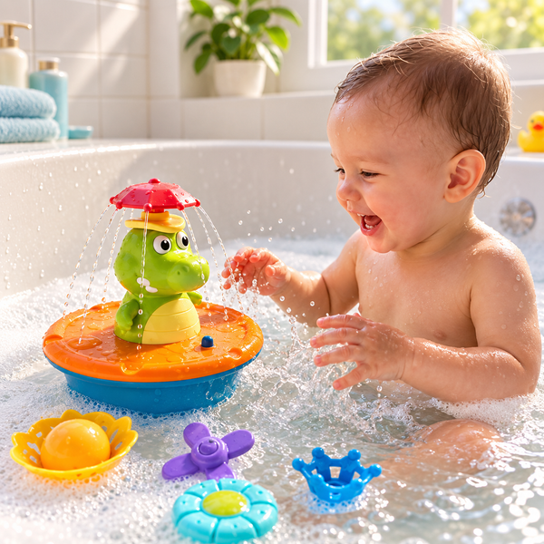 Kids Alligator Light & Splash Toy