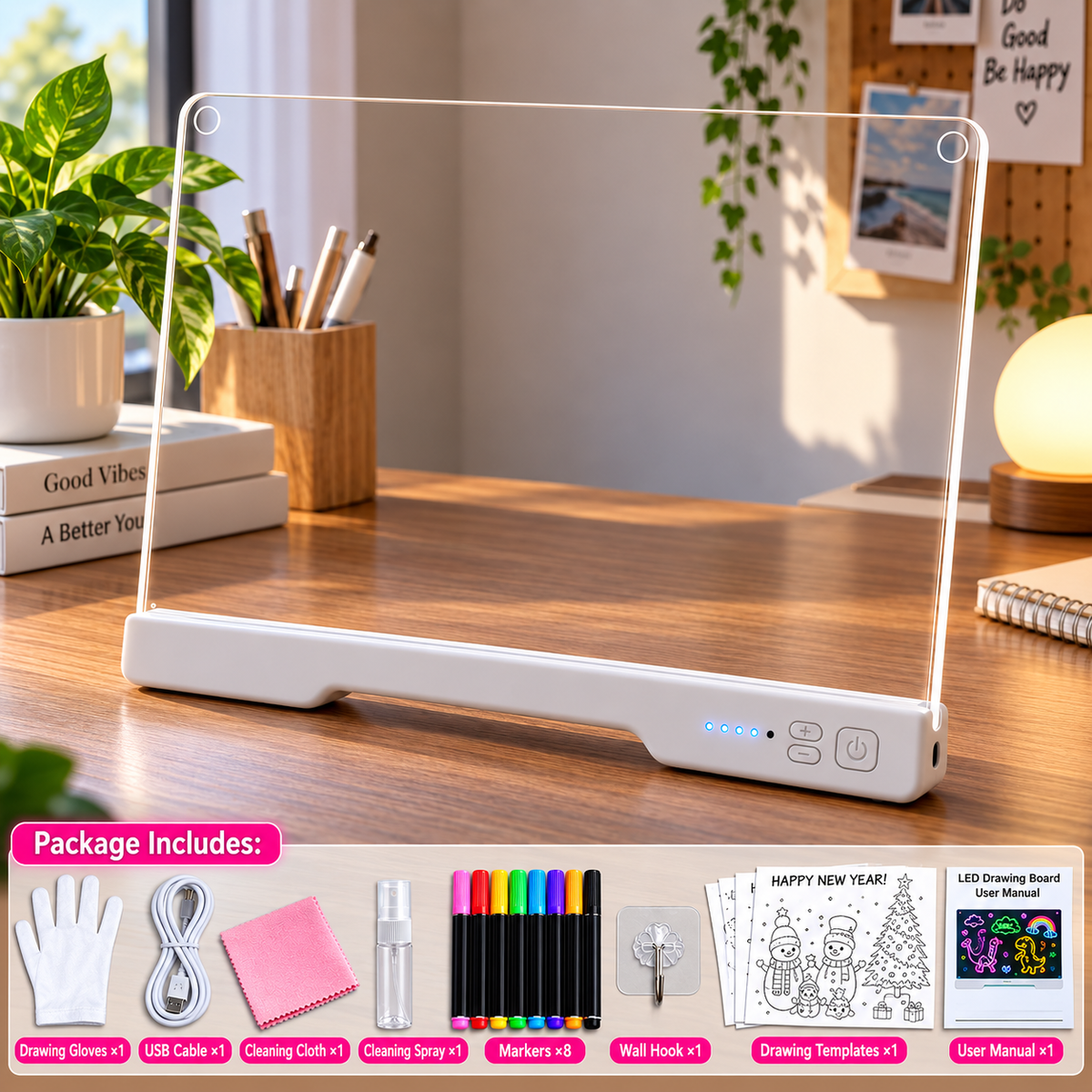 Kids Rechargeable LED Drawing Board