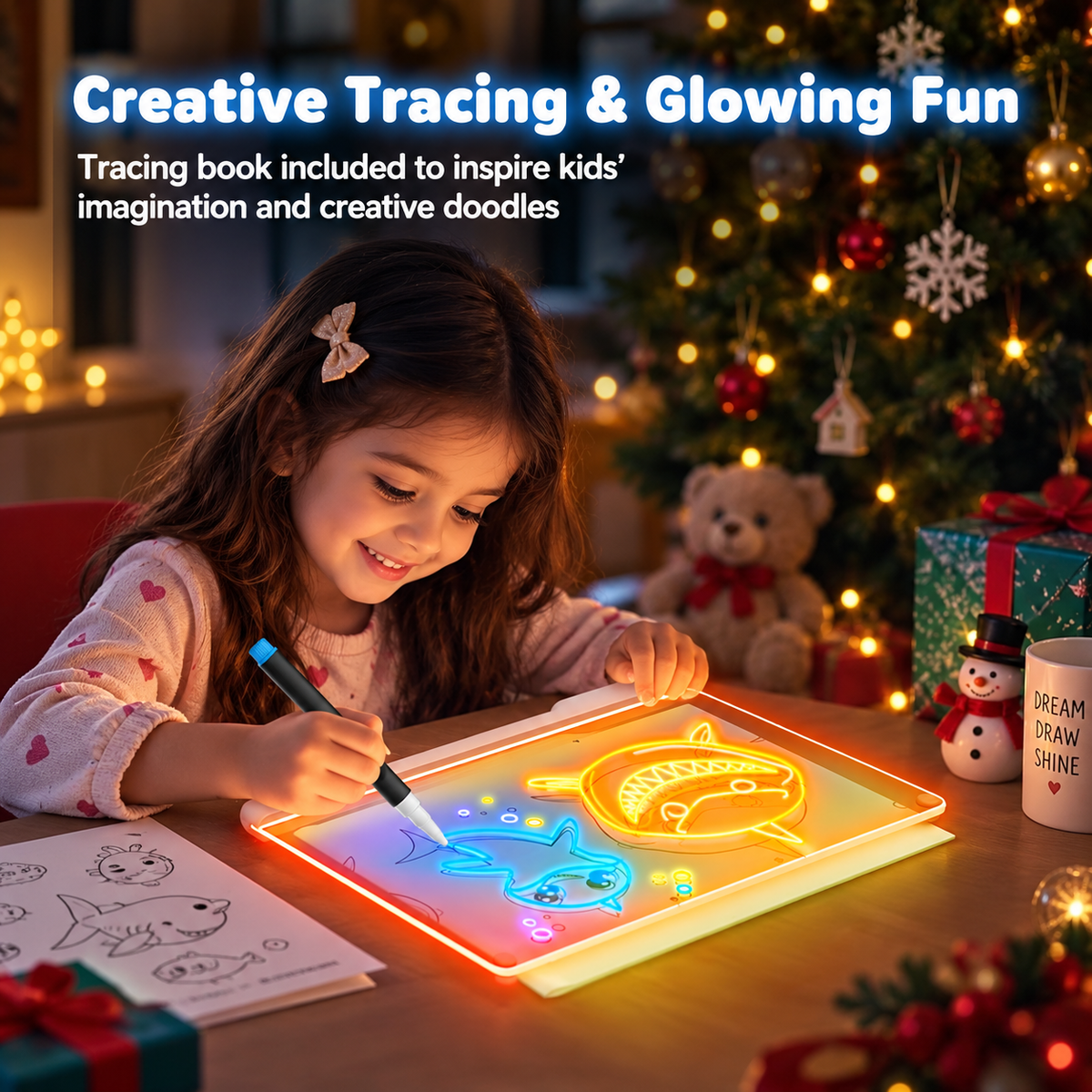 Kids Rechargeable LED Drawing Board