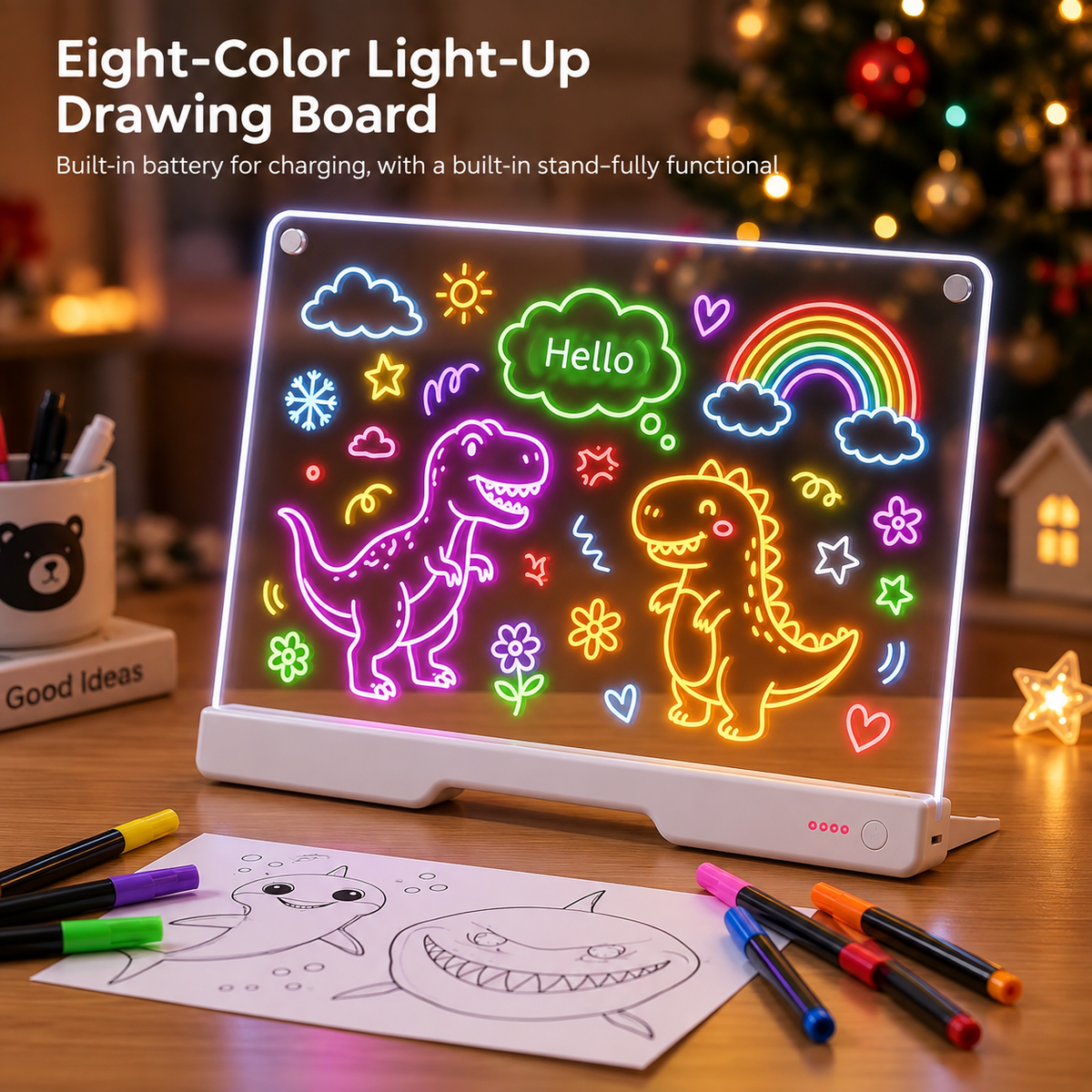 Kids Rechargeable LED Drawing Board