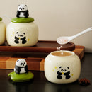 Cute Panda Kitchen Spice Jar Set