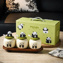 Cute Panda Kitchen Spice Jar Set