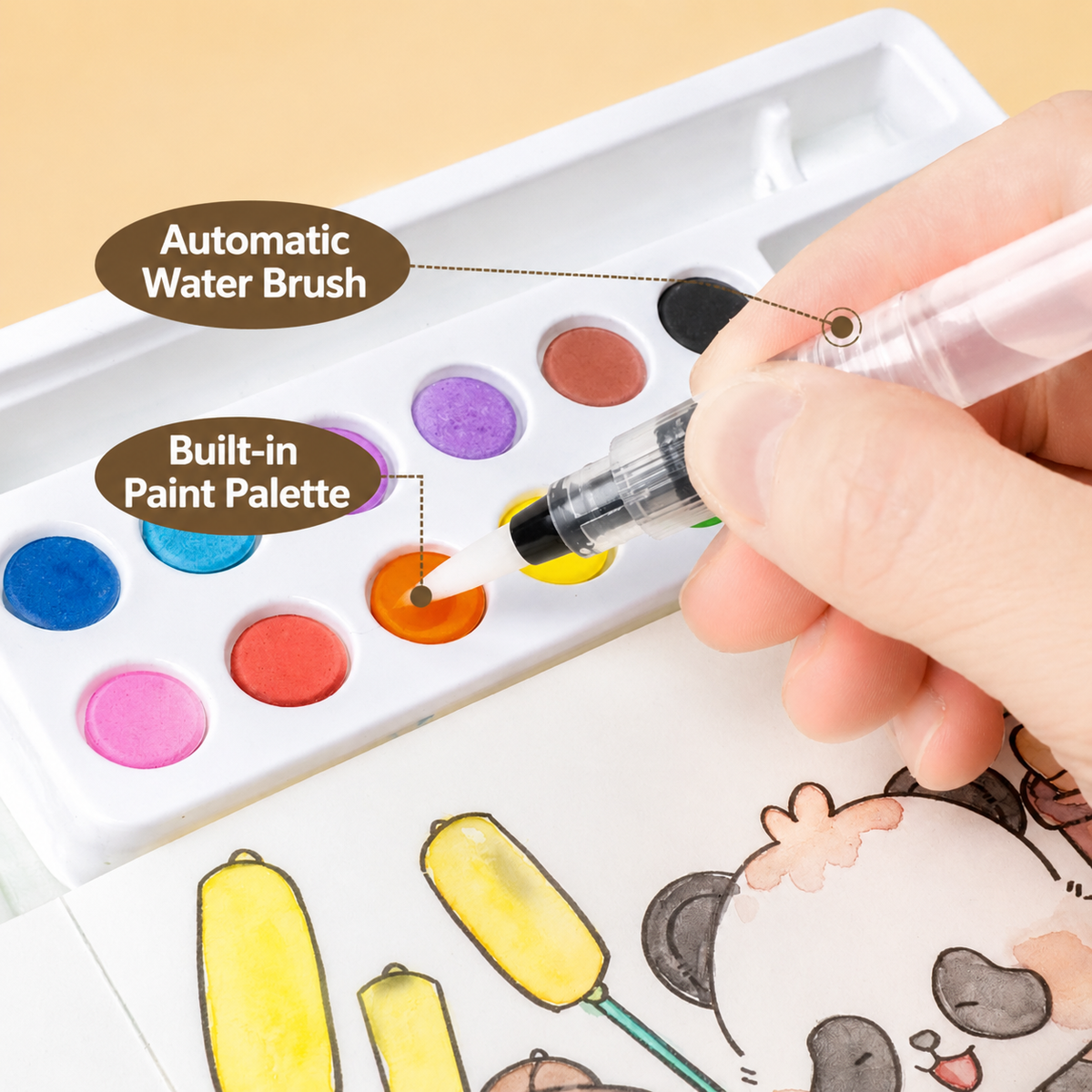 Kids Panda Painting Activity Book