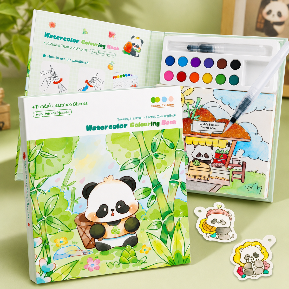Kids Panda Painting Activity Book