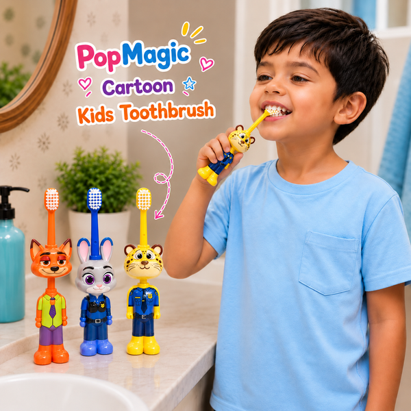 PopMagic Cartoon Kids Toothbrush