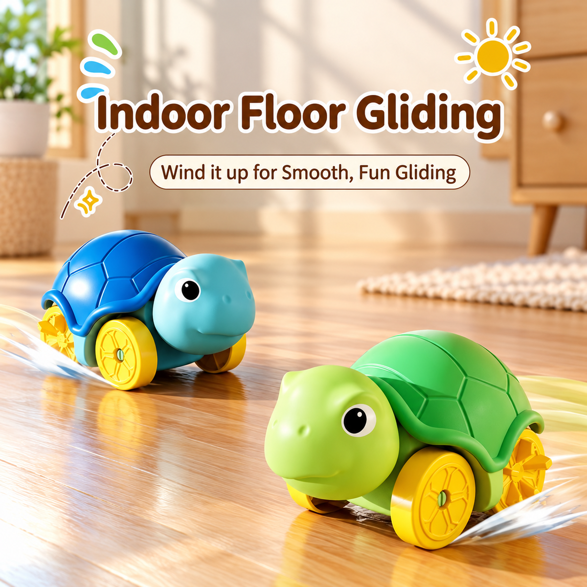 Swim & Glide Turtle Bath Toy