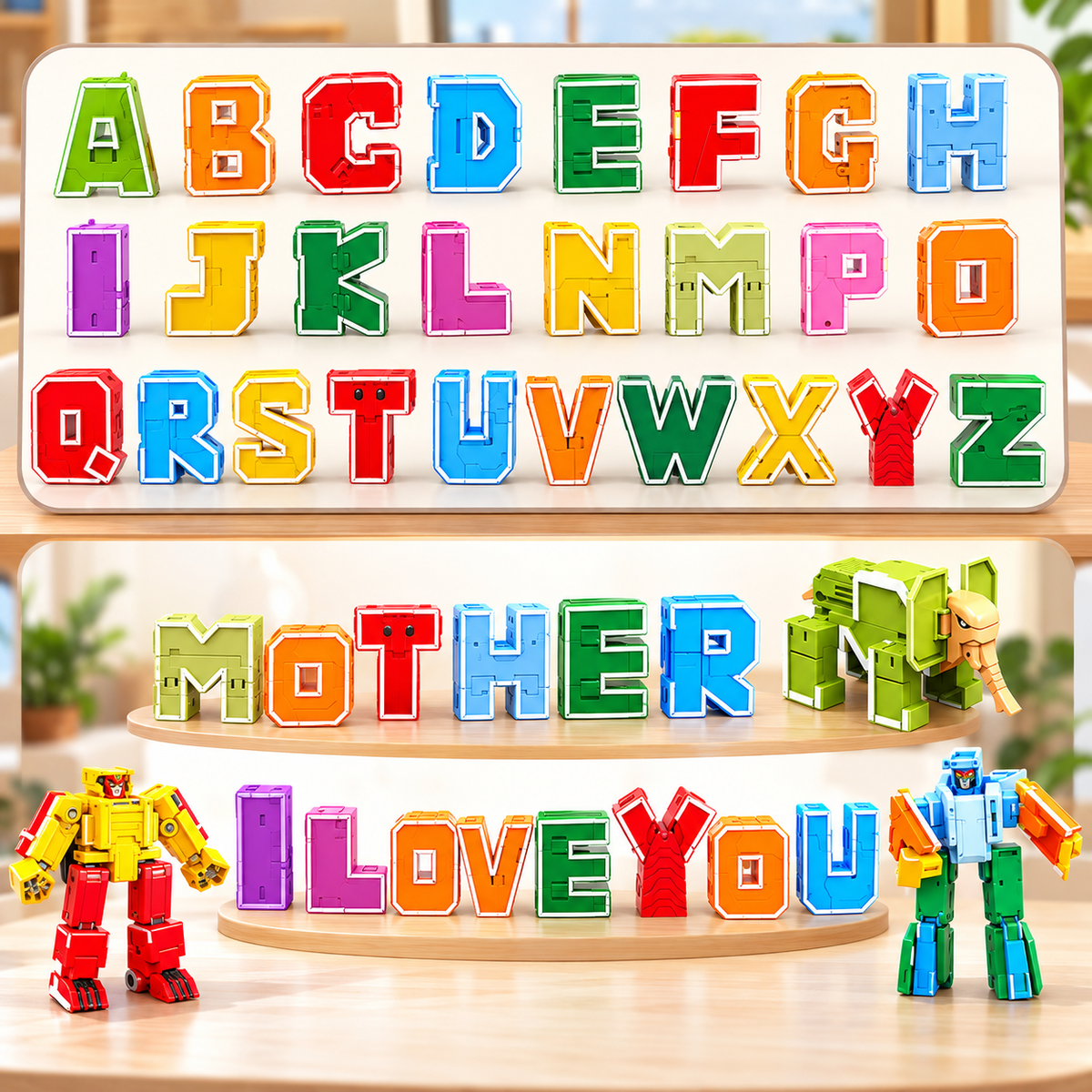 Transforming Alphabet Learning Toy