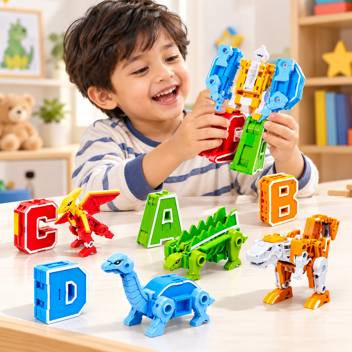 Transforming Alphabet Learning Toy