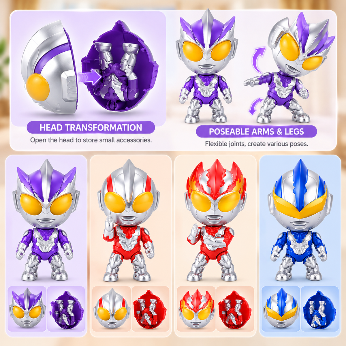 Ultraman Superhero Action Figure Toy