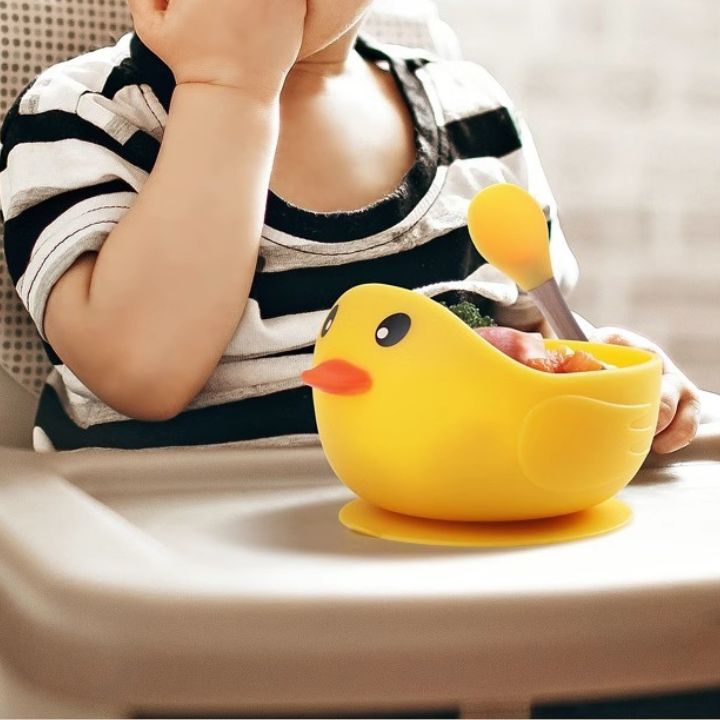 Little Duck Suctioned Baby Feeding Bowl