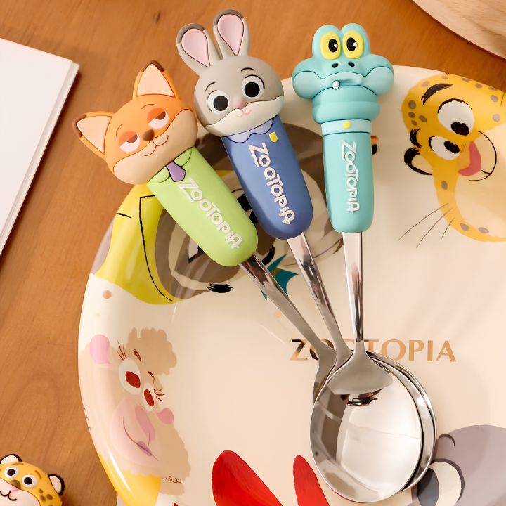Zootopia Spoon, Fork & Chopsticks Set