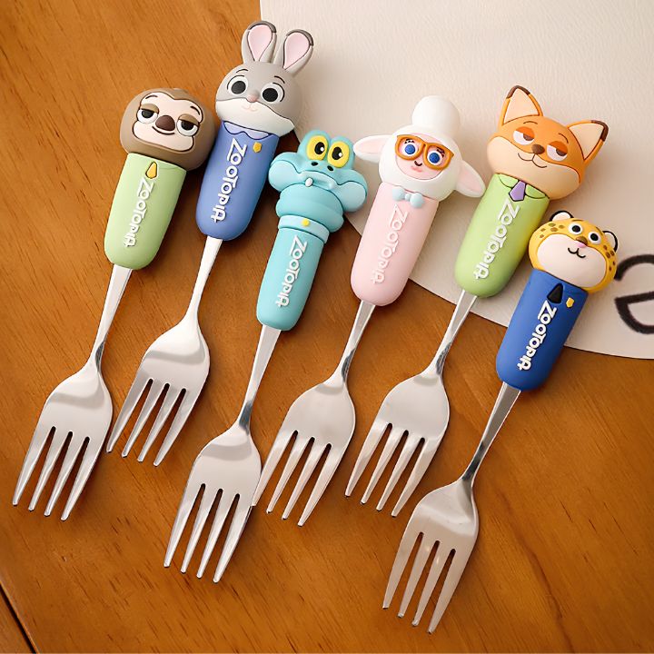 Zootopia Spoon, Fork & Chopsticks Set