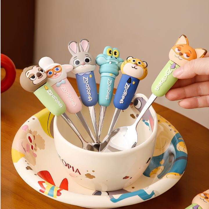 Zootopia Spoon, Fork & Chopsticks Set