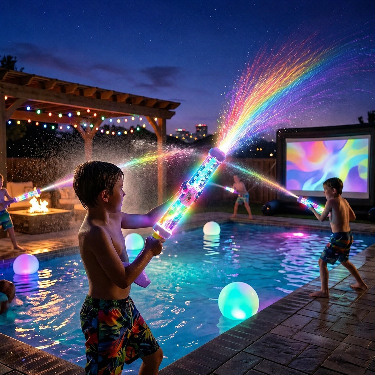 LED Rainbow Water Blaster