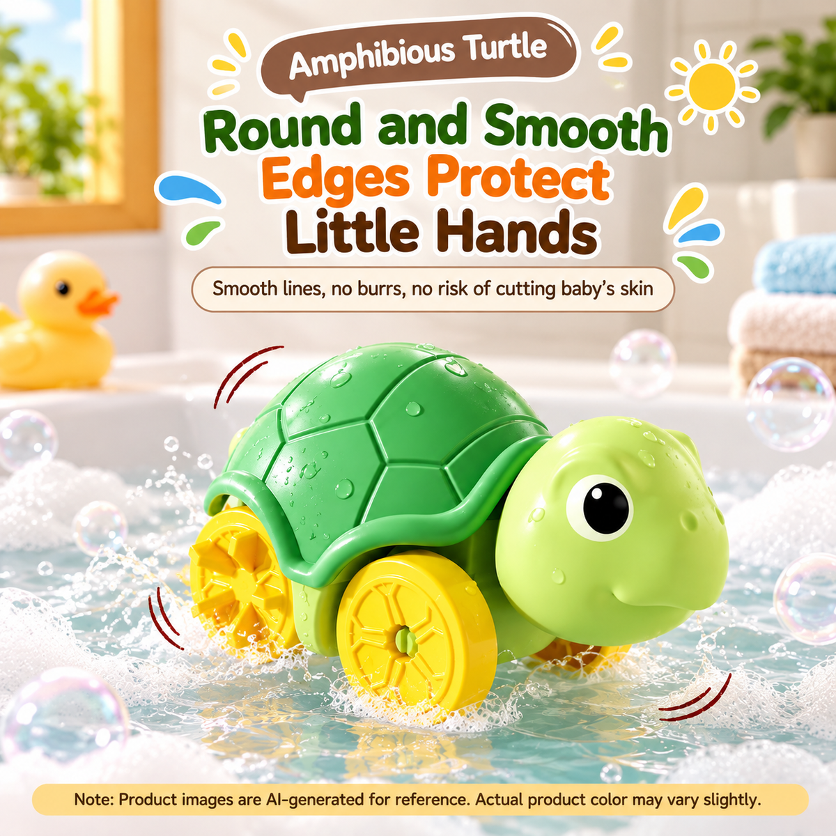 Swim & Glide Turtle Bath Toy