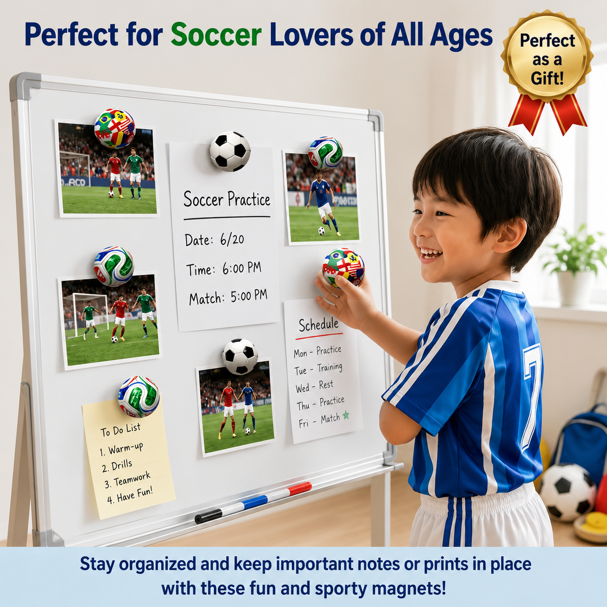 Cute Football Decorative Magnets